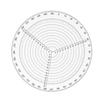 High-Precision Center Finder Tool, Creative Lathe Work Compass Circle Gauge Machining Tool for Wood Turning and Drawing