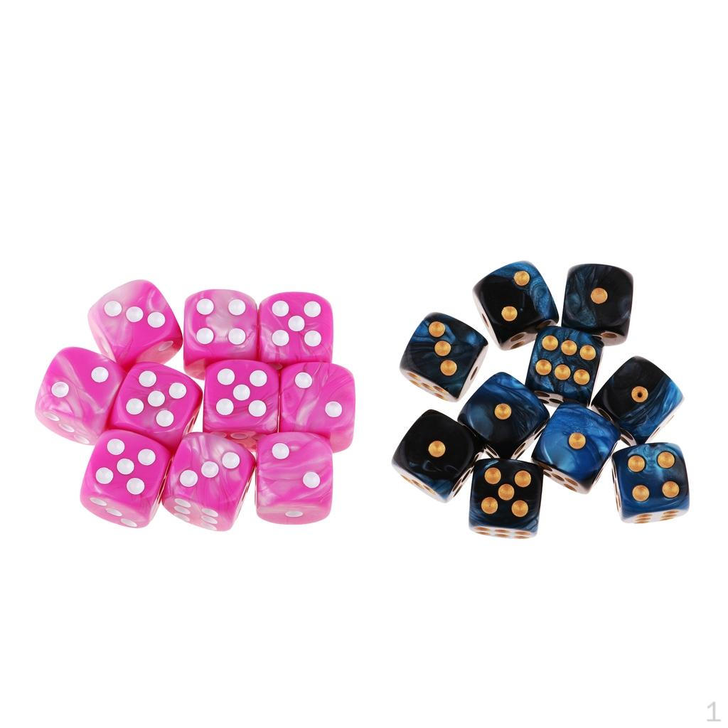 20 Pieces D6 s 16mm 6 Sided Role Playing for Supplies