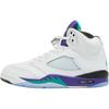 New Jordan Air Jordan 5 Anti-Slip Wear-Resistant Low-Top Children's Basketball Shoes White Teenagers HQ7980-100