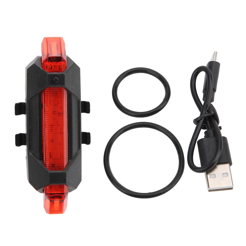 Bicycle 918 Tail Light USB Charging Night Riding Safety Warning Light Outdoor LED LightRed