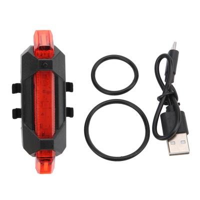 Bicycle 918 Tail Light USB Charging Night Riding Safety Warning Light Outdoor LED LightRed