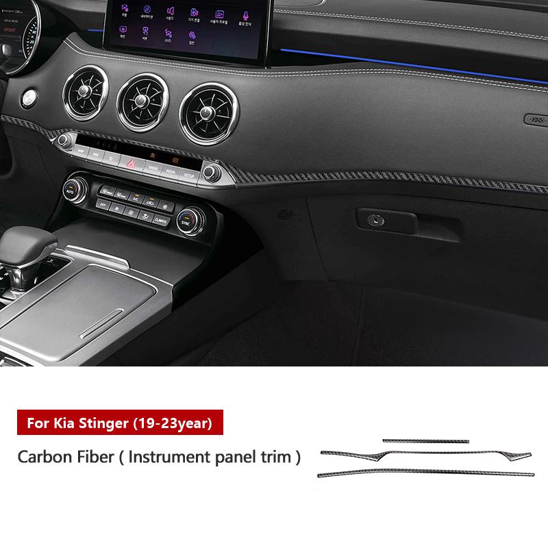ES Carbon Fiber Other Interior Accessories for KIA Stinger 19-23 Year Full Set of Parts Carbon Fiber Stinger Accessories