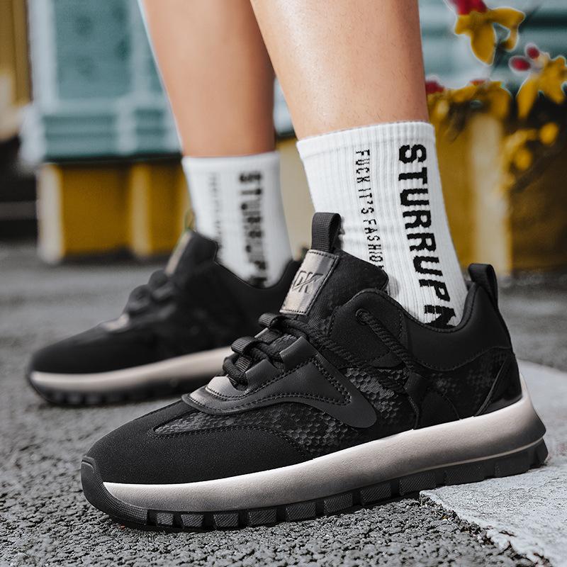 Men's Shoes Sneakers Men's Spring and Autumn Casual Retro Korean Version Tide Four-season Shoes Platform Teen Dad Running Shoes