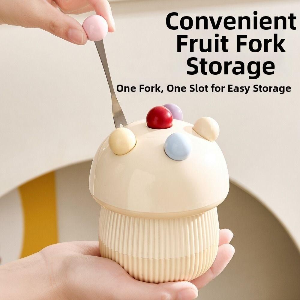 Stainless Steel Dessert Salad Fork Anti-scald Fruit Receipt Jar  Restaurant Use