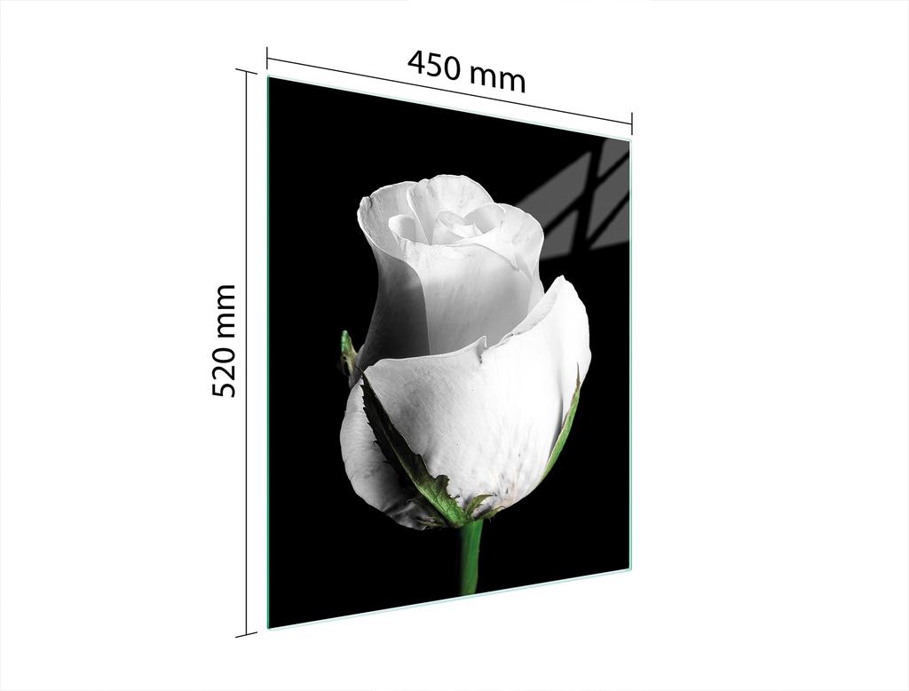GLASSCHNEIDEBRETT 45x52 ROSE