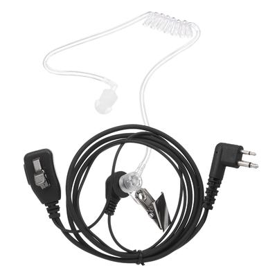 Walkie Talkie-Kopfhörer, Akustik-Luftschlauch-Ohrhörer-Headset mit großem Mikrofon PTT für Motorola Two Way