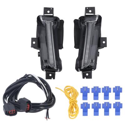 1 Pair 12V LED Daytime Running Lamp White Light DRL Replacement for Chevy Camaro ZL1 2016‑2018