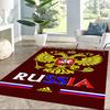 Red-style Russian Emblem Square rugs are a great choice for living rooms, bedrooms, home décor, and as gifts.