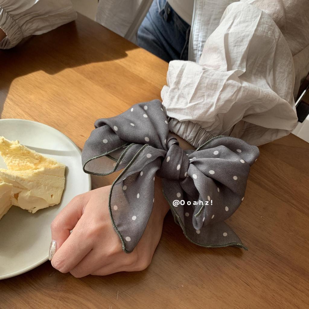 Jarní/Letní Hedvábný a Bavlněný Set Šátku a Čelenky