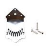 Not Easy To Damage Alloy Mandolin Tailpiece Musical Instrument Replacement with Mounting Screws for 8 String Mandolins