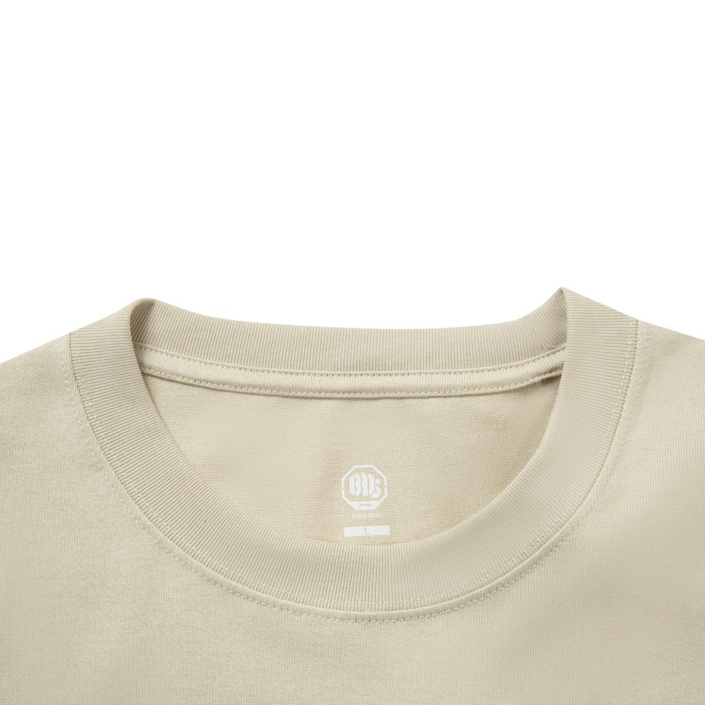 Li Ning X 1807 Collaboration Loose Versatile Fashion Casual Round Neck Letter Print Basketball Short Sleeve T-Shirt Men T-Shirt AHSVE65-1