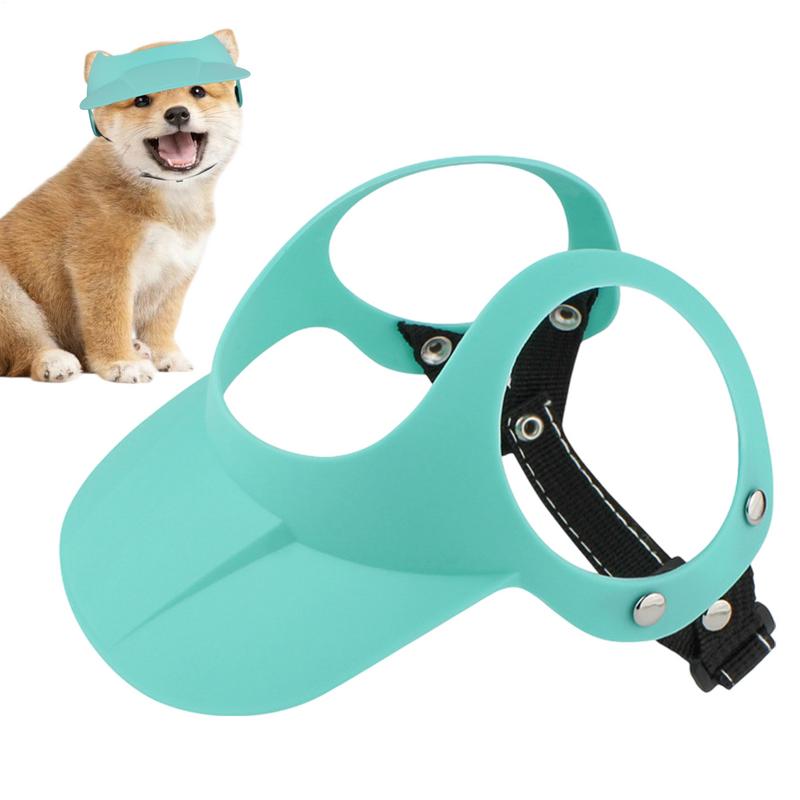 Dog Beach Hat Sun Protection Dog Baseball Hat Adjustable Breathable Headwear With Ear Holes For Puppy Cat Pet Supplies Headdress nero