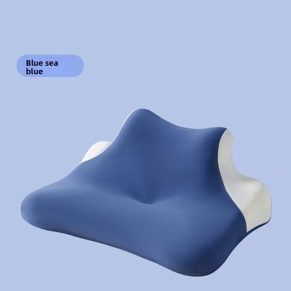 

Back Neck Protective Memory Foam Pillow Relaxation Head Rest Support Pillow Home Use темно-синього кольору