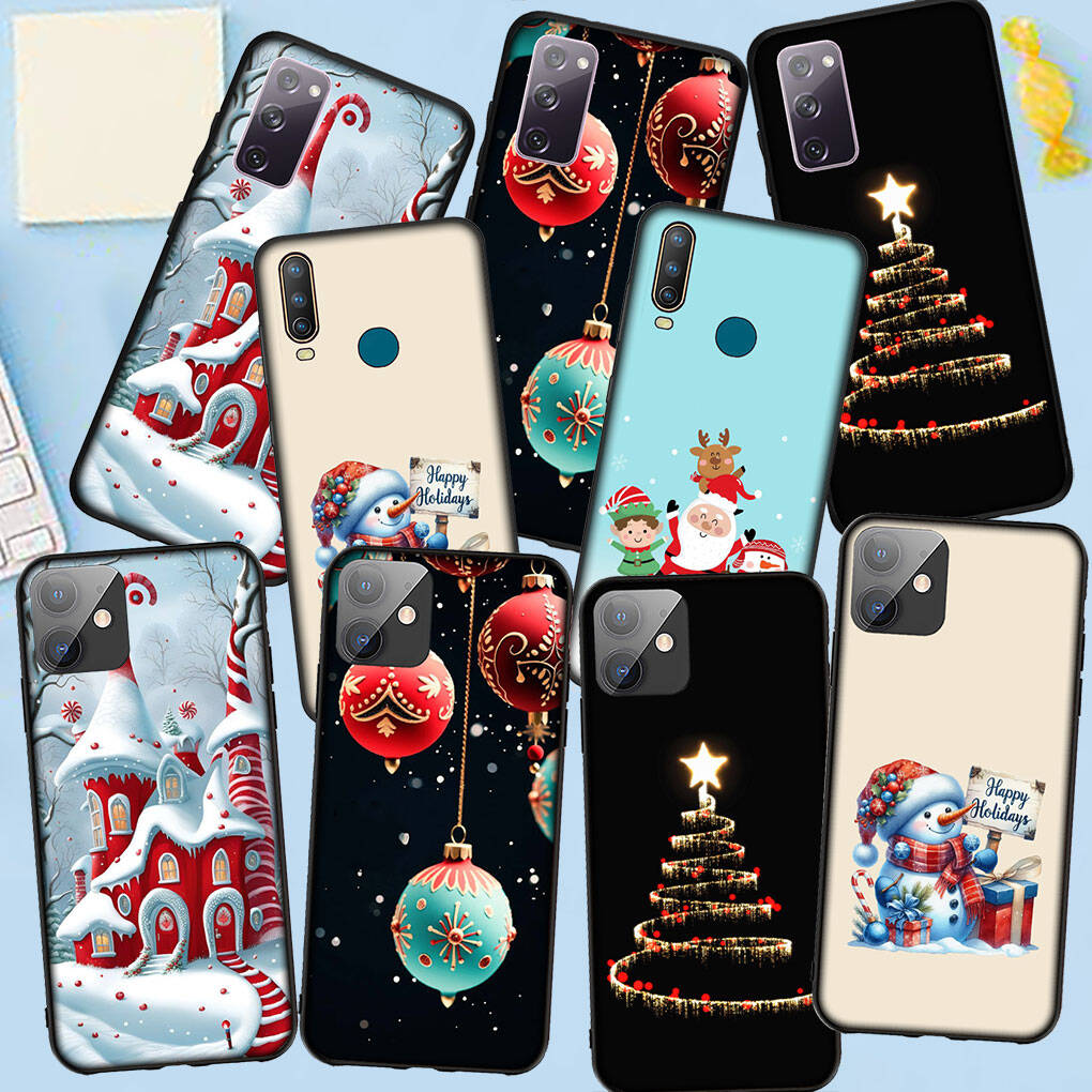 Phone Case for iPhone 17 16 15 Xiaomi Poco F8 F7 X7 X6 M8 C85 C75 C71 Redmi Note 14 13 12 11 Pro Max A3 A4 14C 13C 15C Merry Christmas Tree Deer Cover