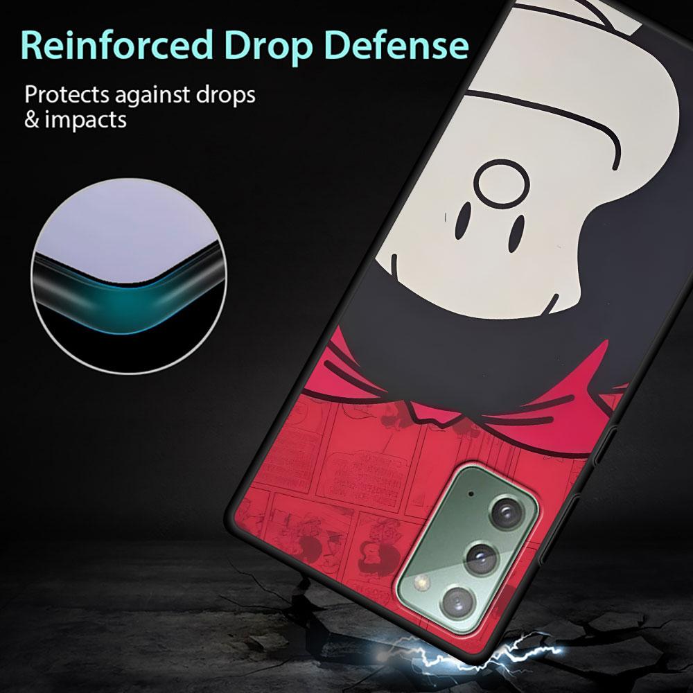 Cartoon Cute Mafalda Case for Samsung Galaxy Note 20 Ultra 8 10 Lite 9 TPU Phone Cover Note 10 Plus Black Soft Shell Funda Capa