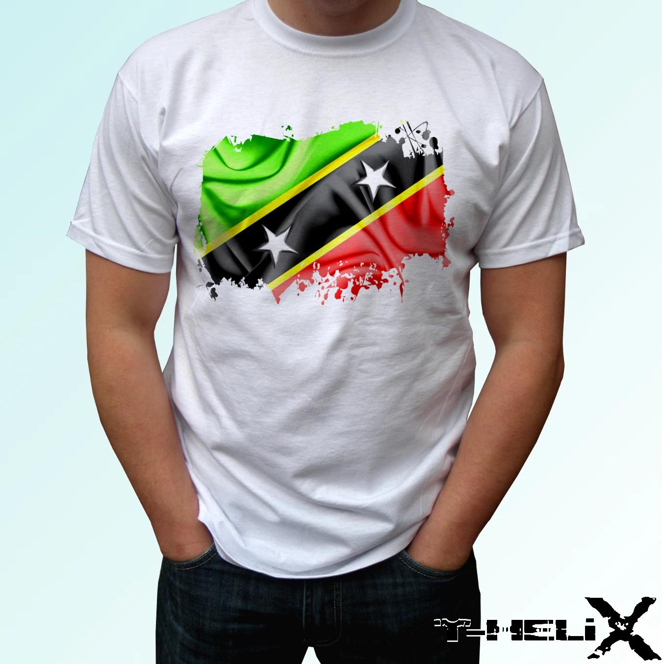 

Saint Kitts and Nevis flag - white kids boys T-Shirt top country - s s kids & baby 110