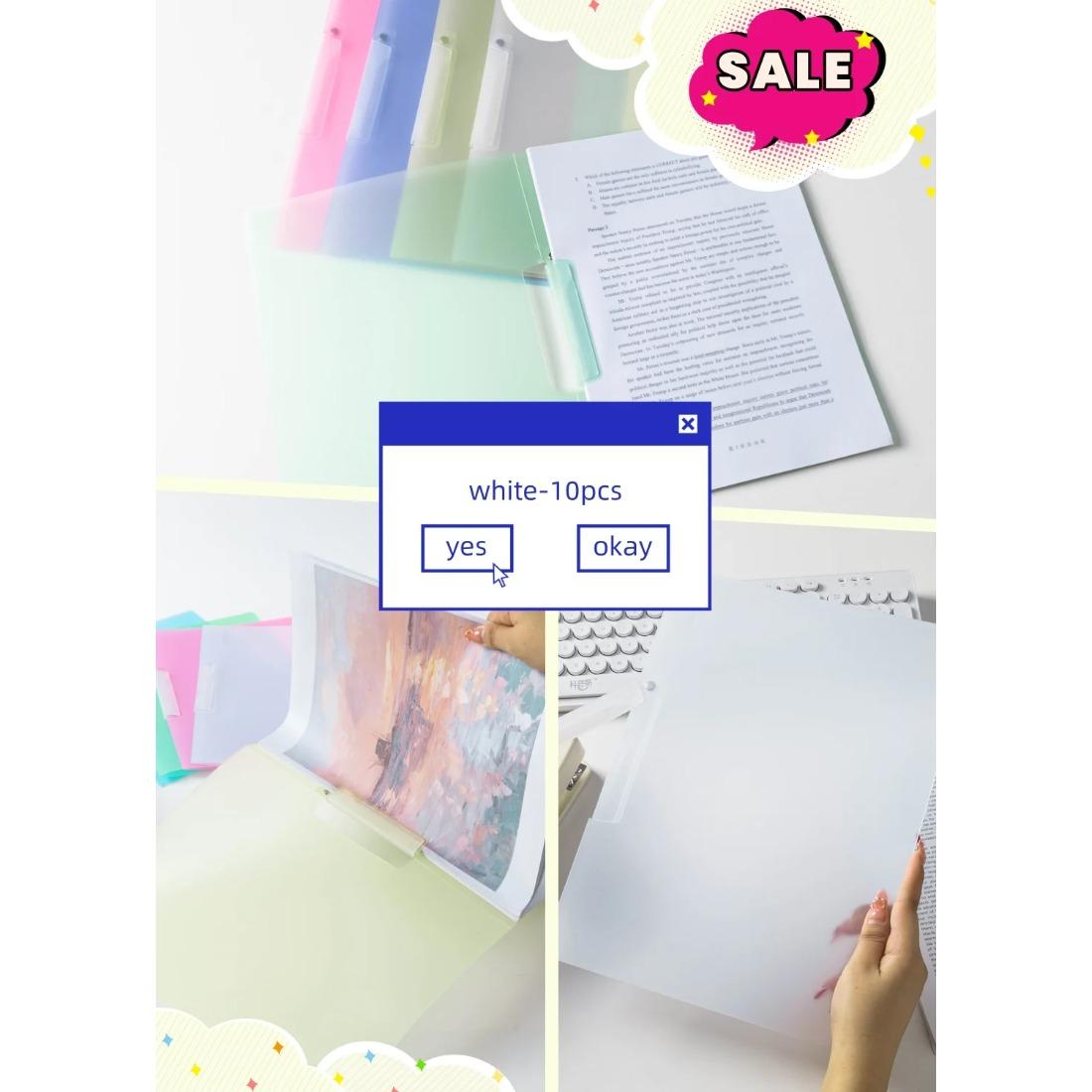 

10 штук вращающихся папок с вытяжным стержнем A4, скрепка для тестовой бумаги, сумка для хранения тестовой бумаги, информационная папка, вращающаяся