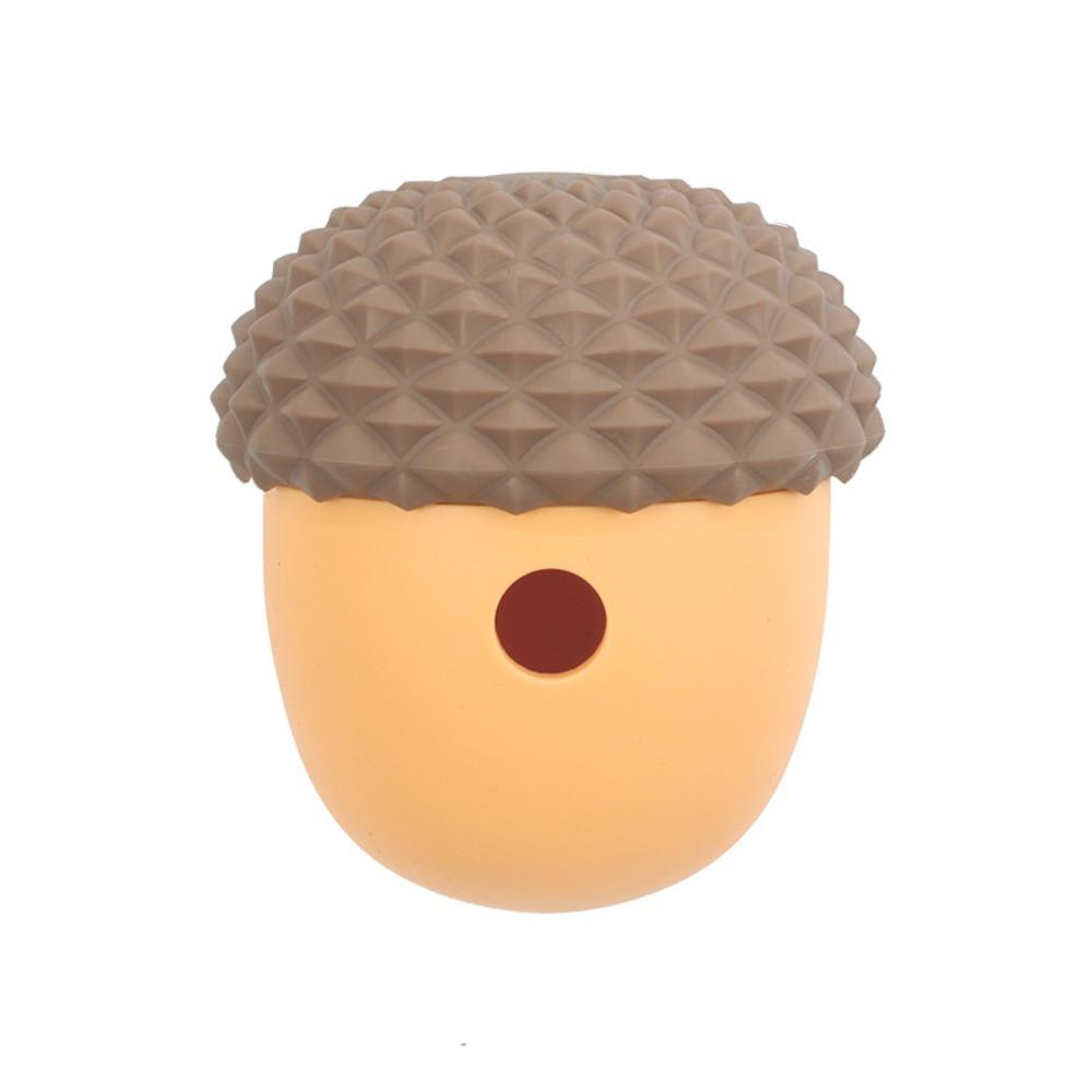 Pet toy dog leaked food ball edible silicone acorn shape feeding fun interactive wild toy ball