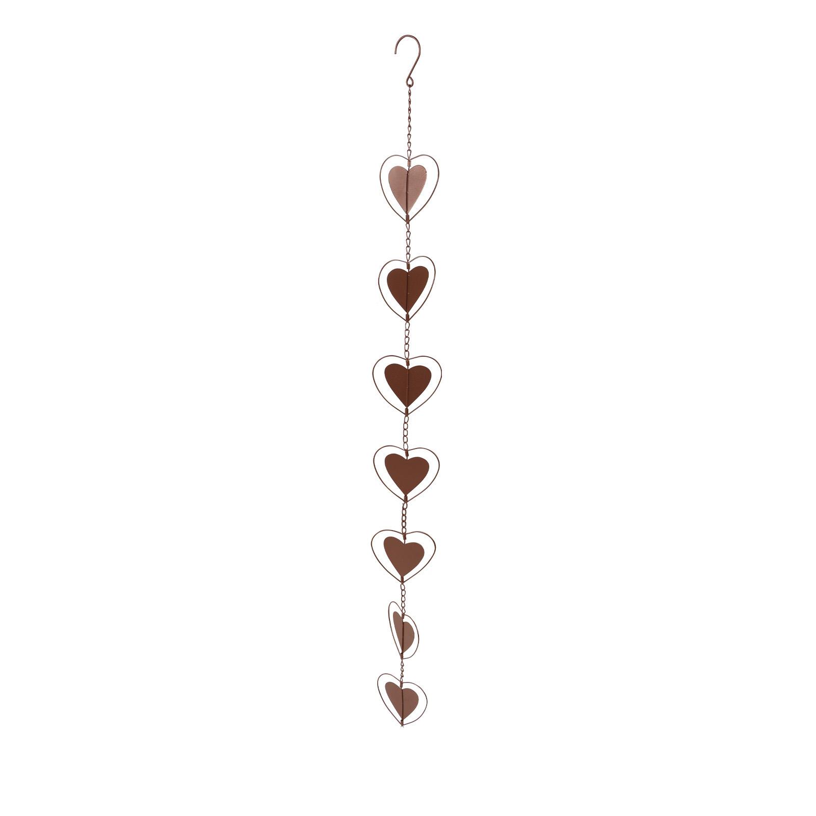 

Heart Wind Chimes Good Corrosion Resistance Hanging Wind Chimes with S Hook for Home Garden