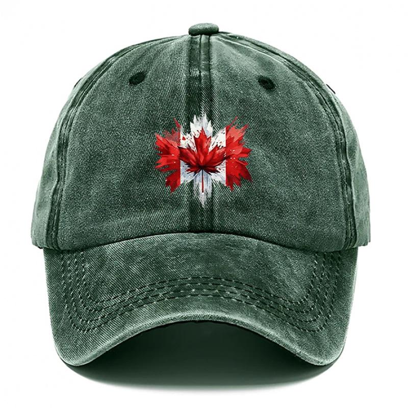 Canada Maple Leaf Style Baseball Cap Fashion Hats for Men Outdoor Casual Baseball Cap for Women Baseball Caps Breathable Cap
