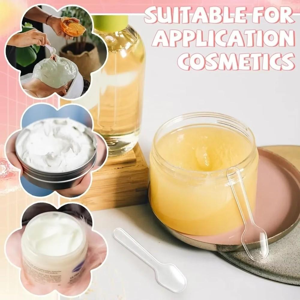 500pcs Disposable Transparent Tasting Spoon Lightweight Disposable Wrapped Spoon Birthday Party