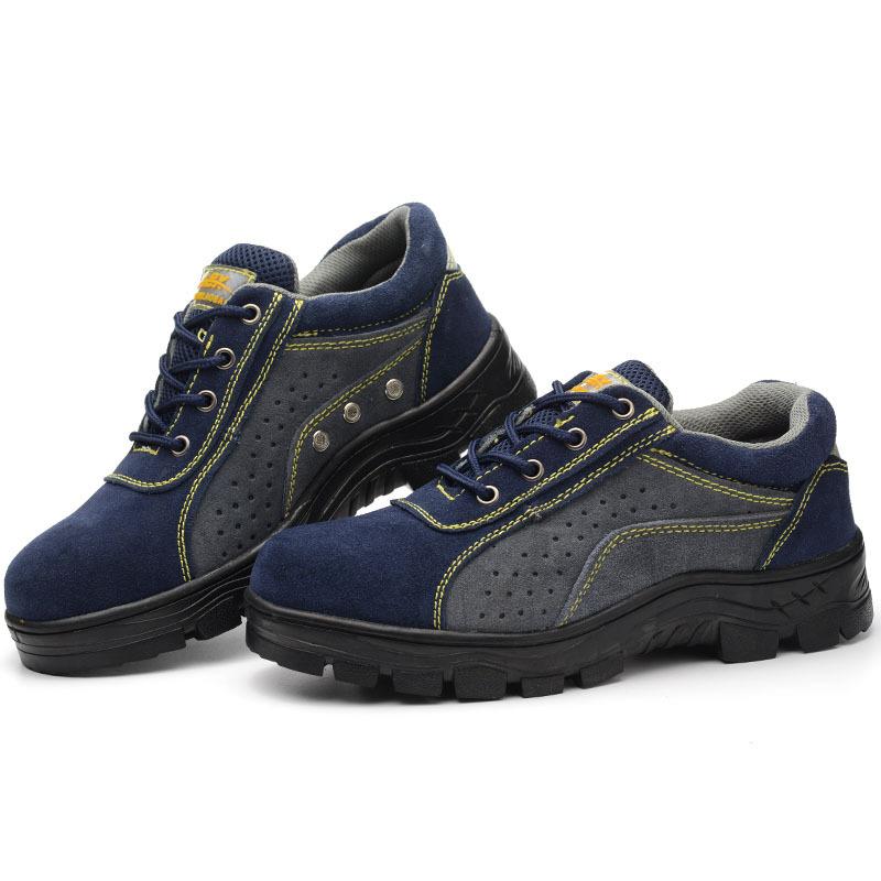 Labor Insurance Shoes Men's Summer Breathable Non-slip Steel Bag Head Anti-smashing and Anti-piercing Work Shoes Safety Shoes