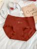 A116 Benmingnian Women's Mid-Waist Red Panties - Sweet Girl Style for 2025 Weddings and Festivities