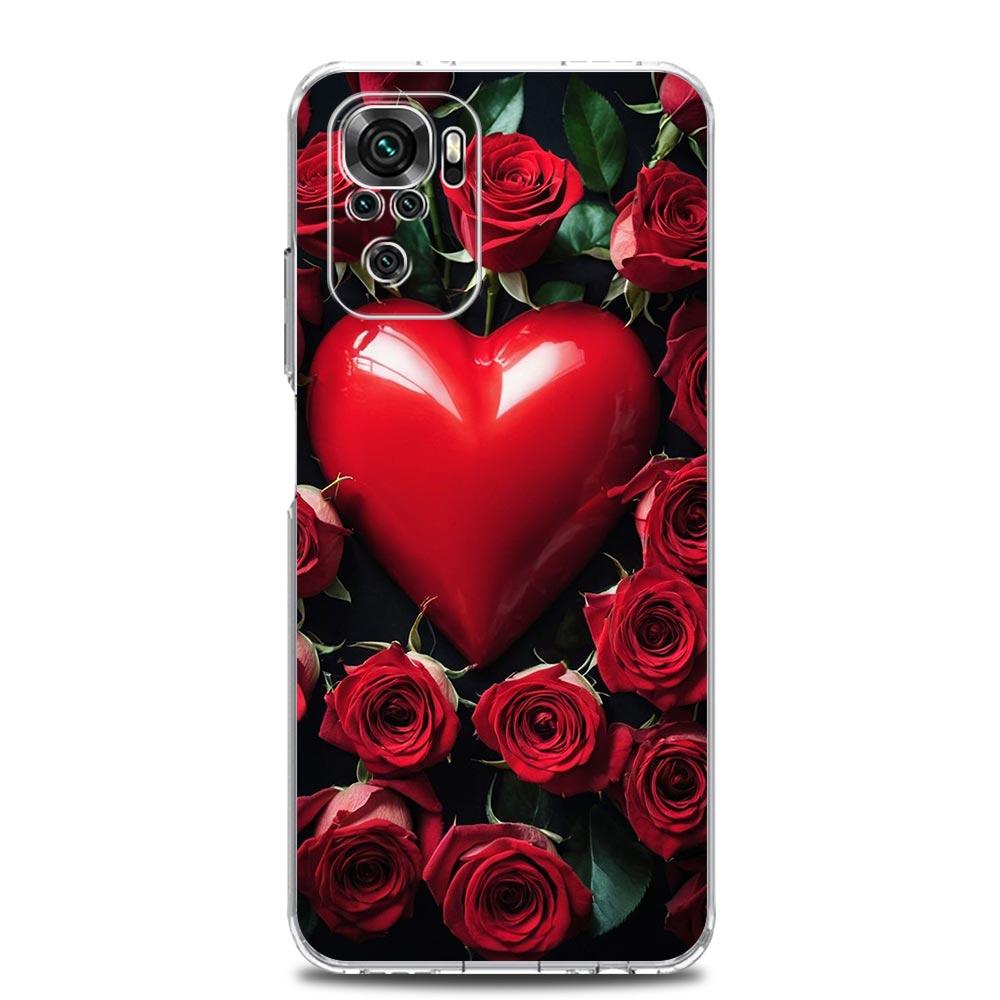 Beautiful Red Rose Flowers Phone Case For Xiaomi Redmi Note 15 14 13 12 4G 10 11 Pro Plus 5G 14C 13C 12C 10C Cover