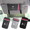 1Pcs Car Sun Visor Eyeglasses Storage Bag Organize Glasses Clips For Model 3 Model S Roadster Model X Model Y Cybertruck