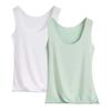 Women's Thin Seamless Quick-Drying Elastic Breathable Sports Sleeveless Vest Two-Piece Set