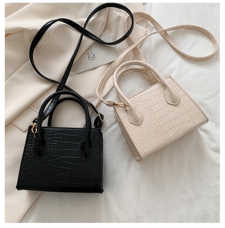 SCIONE Female Bag Small Square Bag Simple Wild Atmosphere Single Shoulder Messenger Bag Net Red Handbag