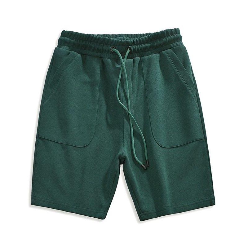 Export Men's Clothing Balance Cargo with Logo Cut off Casual Pure Cotton Shorts Summer Sports Loose Fifth Pants Middle Pants Parka Beach Pants