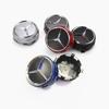Kycmn3 2025 Hot 4pcs 75mm Wheel Center Rims Covers Emblem Tall Raised Hub Caps For Mercedes Benz AMG C63 A45 CLA45 GLA45 Accessories A0