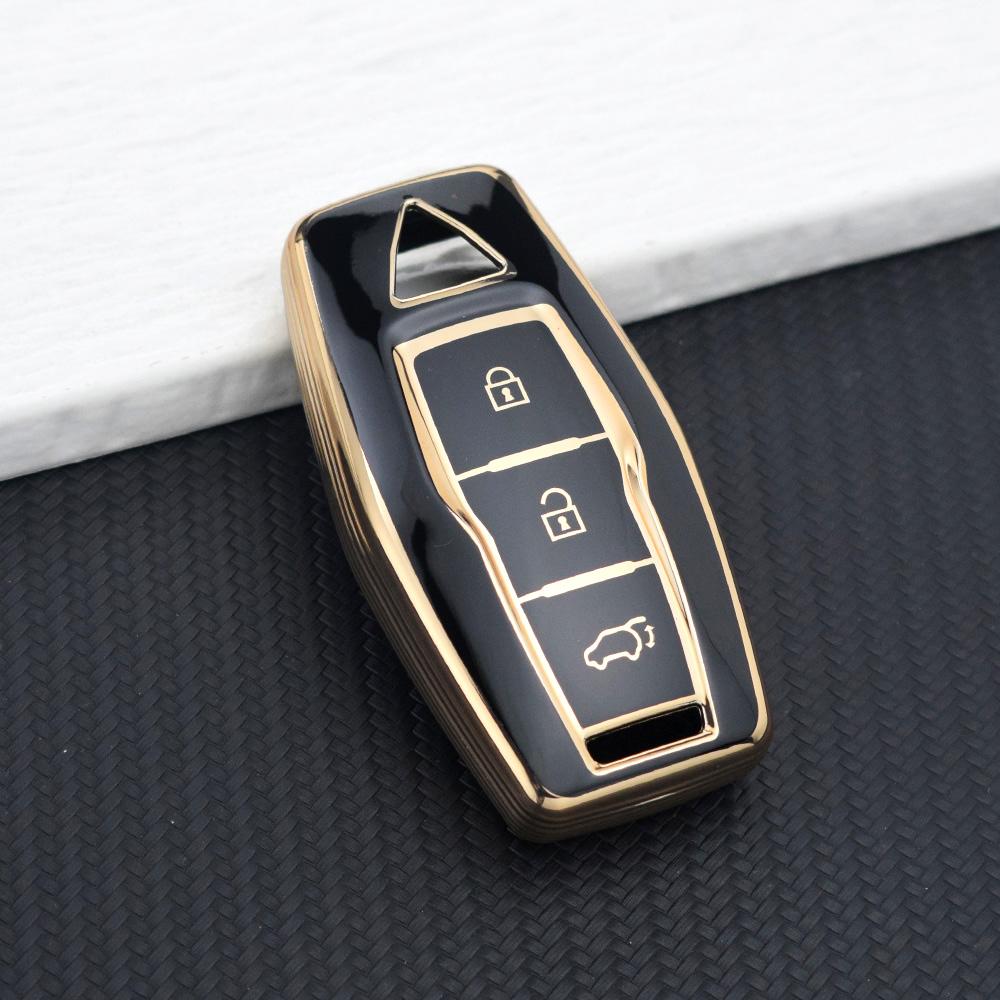 2/3/4 Buttons Key Cover For Mitsubishi Outlander - Smart Remote Tpu Car Key Case Holder With Keychain Rings Accessories