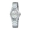 Used Free Shipping, New, with Official Warranty, CASIO LTP-1177D-7AJF, Silver Dial, Stainless Steel Band, Women's Watch, Chip Kashi