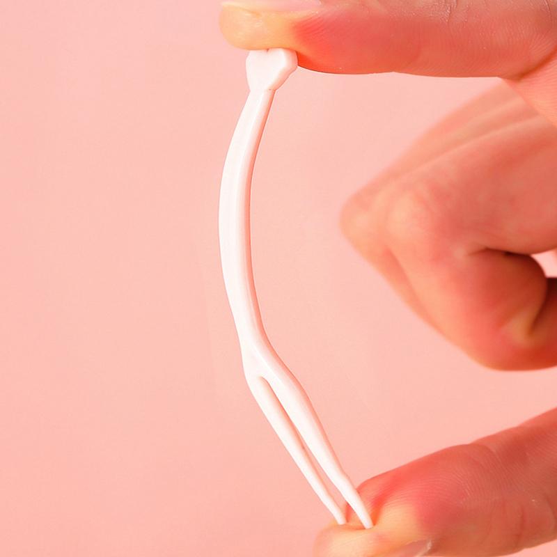 50Pcs/Set Fruit Fork Candy Color Mini Fruit Picks Plastic Snack Dessert Forks