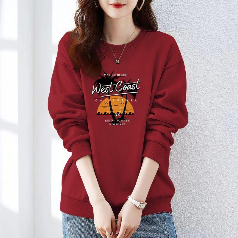 Fashion Sweatshirt for Women Autumn  New Thin Section High Quality Loose  Korean Style Casual Top