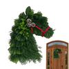 Hand-woven Horse Wreath Household Simulation Garland Reusable Christmas Horsehead Wreath For Living Room Mantle Wall