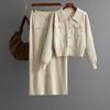 Fashion Wind New Arrival Fashionable Knitted Top and Skirt Two-Piece Suit Knitted Top and Skirt Set