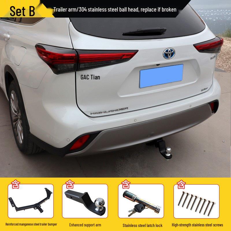 Enhanced Tow Bar for Toyota Highlander, Vellfire, RAV4, and Corolla Cross