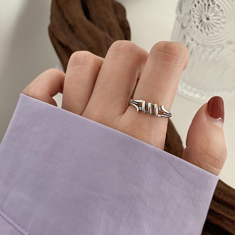 Women's Silver-Plated Retro Korean Style Index Finger Ring
