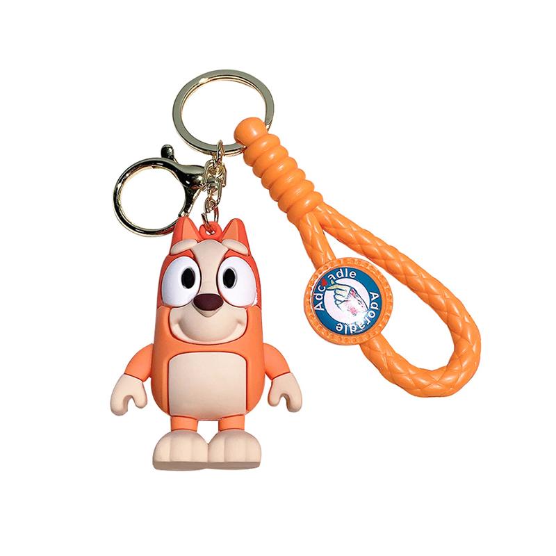 New Bluey Bingo Keychain Pendant Decoration Anime Characters Model Dolls Bag Backpack Accessories Children Toys Gifts