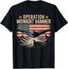 Retro Operation Midnight Hammer Jet with USA Flag Unisex T-Shirt