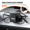 Car Sun Visor Sunglasses Holder Eyeglasses Clips Accessories For Jeep Grand Cherokee Patriot Renegade Compass Wrangler