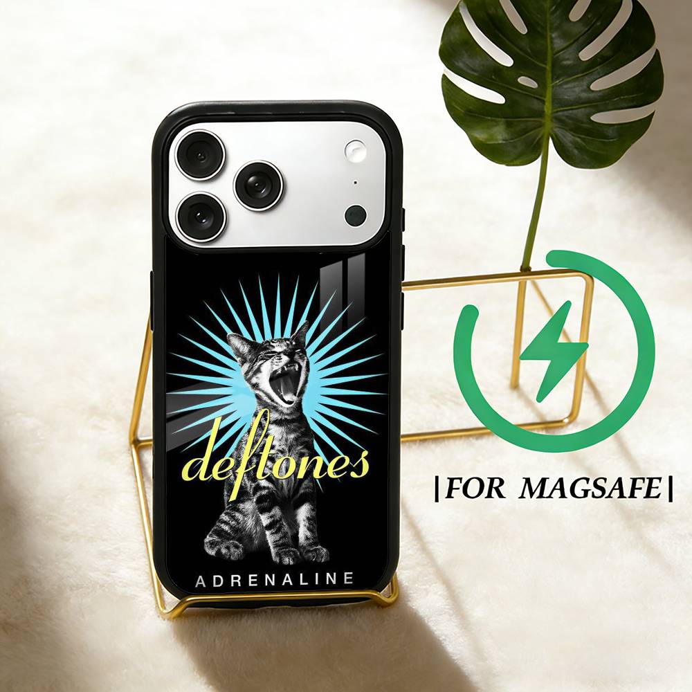 D-Deftones Band  Phone Case For iPhone 17 16 15 14 13 12  Pro Max Plus for Magsafe Mirror Wireless Magnetic Cover