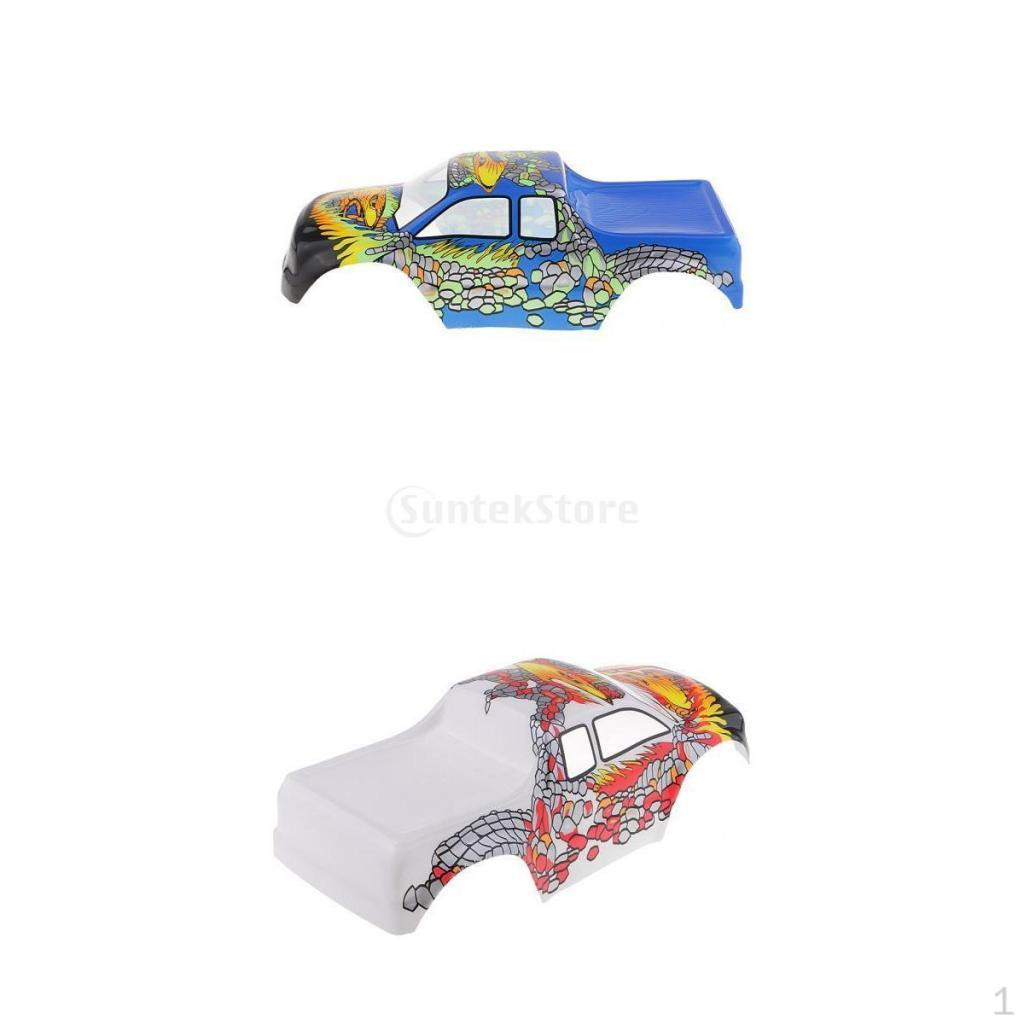 2-Pack PVC Painted Body Shell Bodywork for HSP 94188 94111 94108 Monster DIY