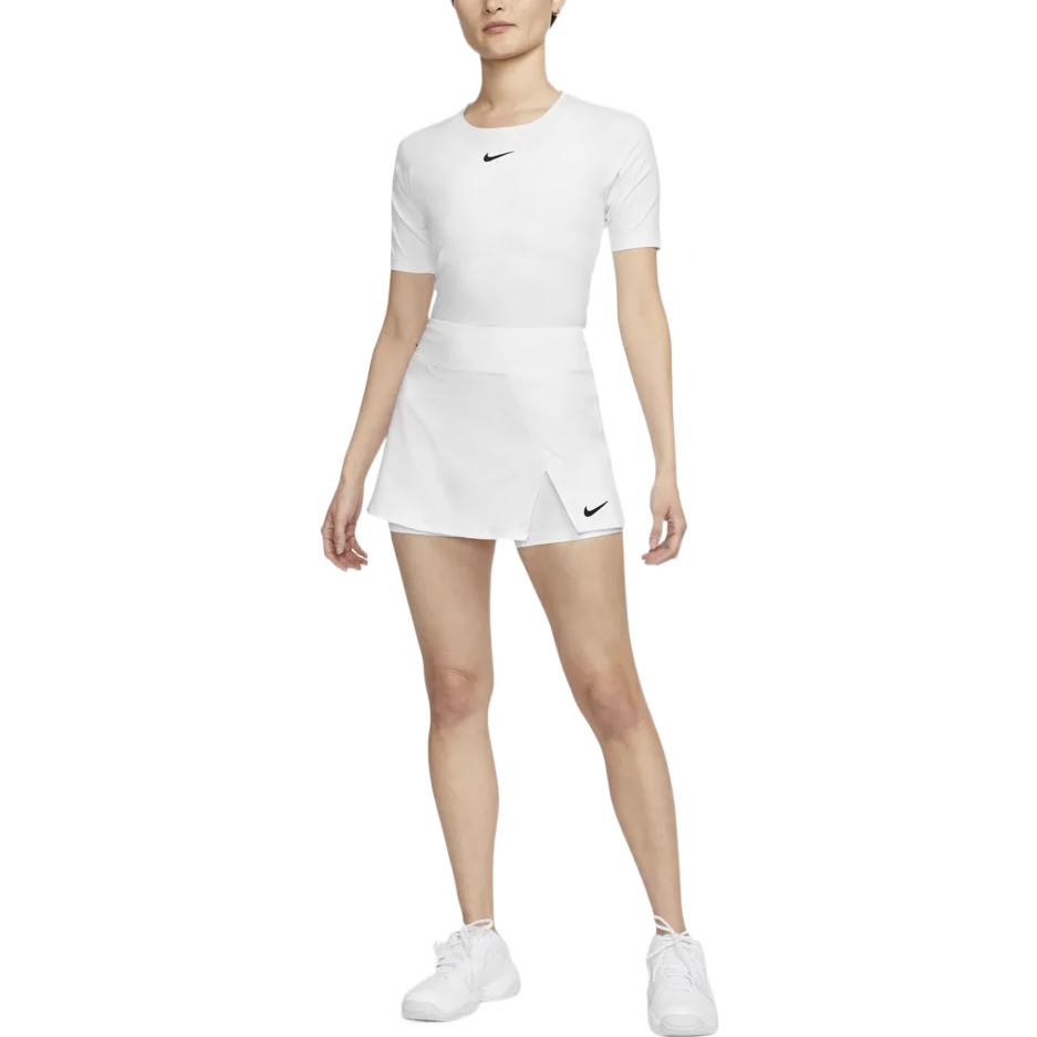 Nike Dri-FIT Solid Breathable Quick-Dry Tennis A-Line Skort Women Bottoms White DH9780-100