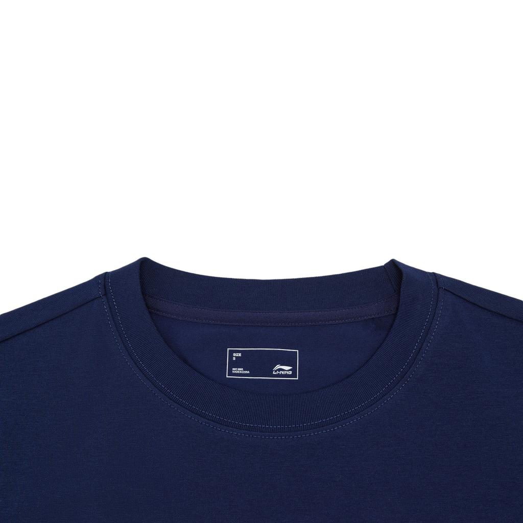 Li Ning Sports Lifestyle Series Round Neck Letter Loose T-Shirt Unisex tops ATSW309-4