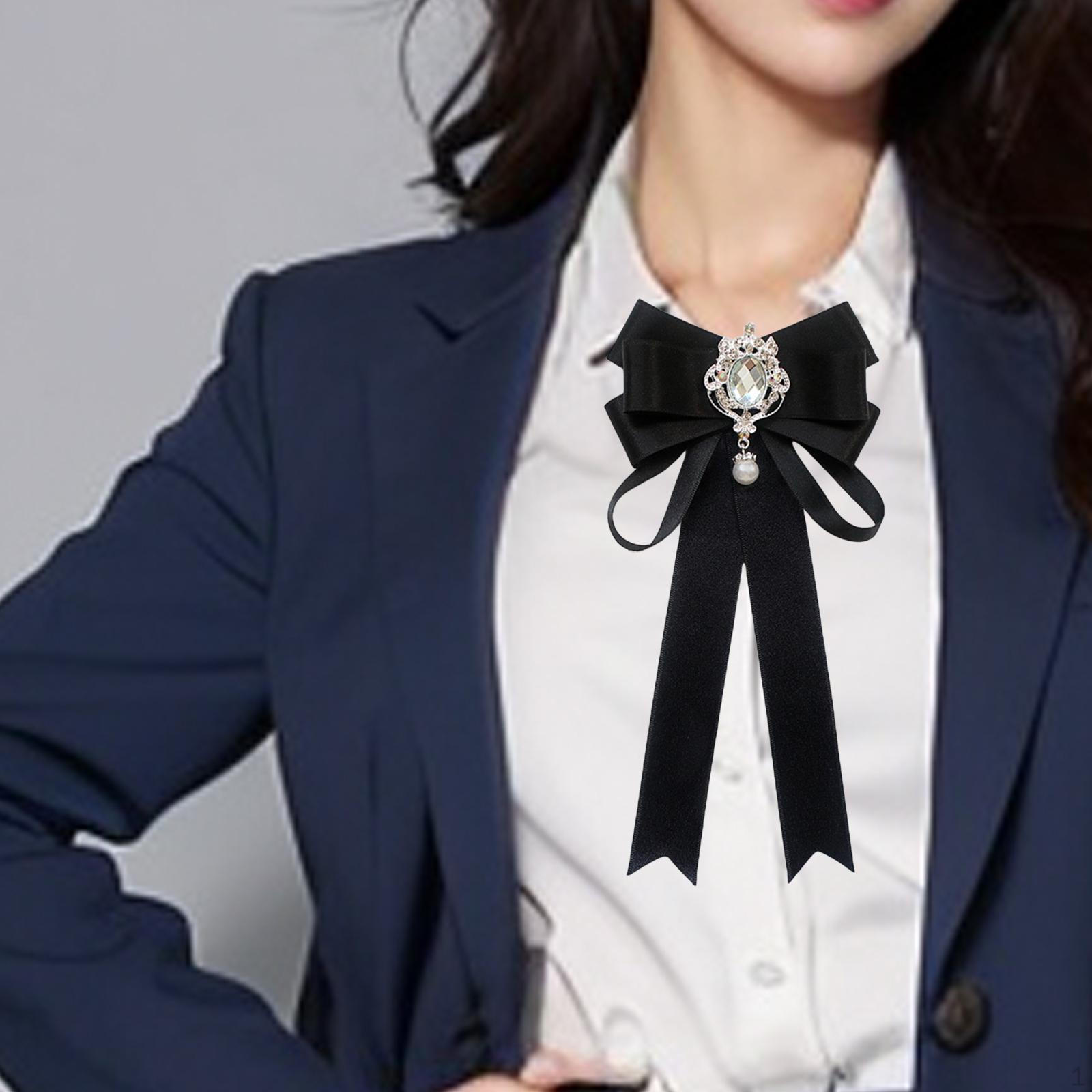 

Women Bow Tie ,Clothes Accessory, Fashion Neck Decoration, Suit Shirt Black