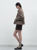 Generalidea Wool Collar Handmade Short Coat [Mocha] / Wbe3L10511